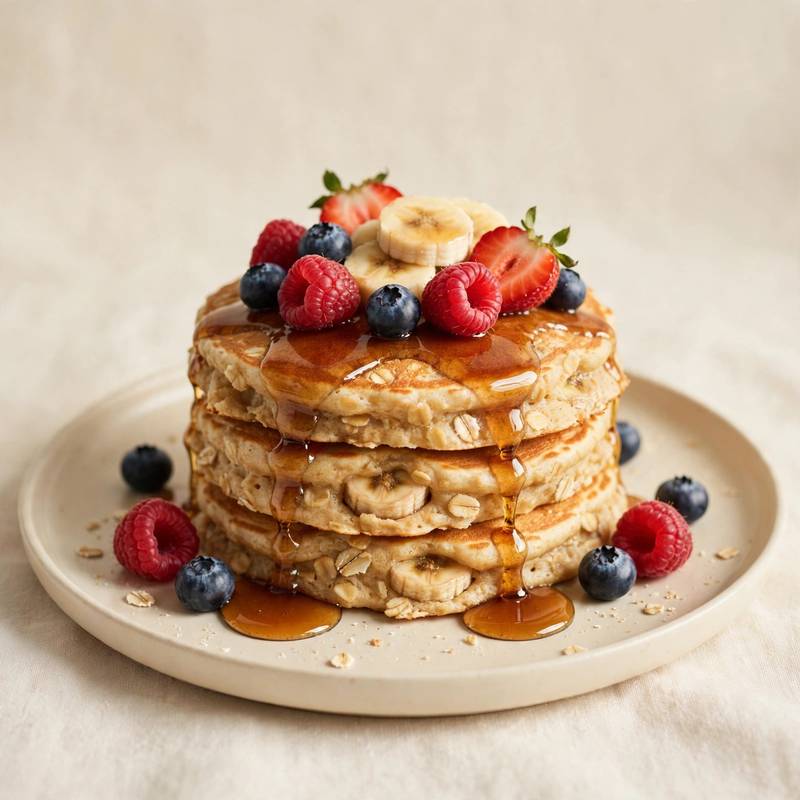 Banana Oat Pancakes