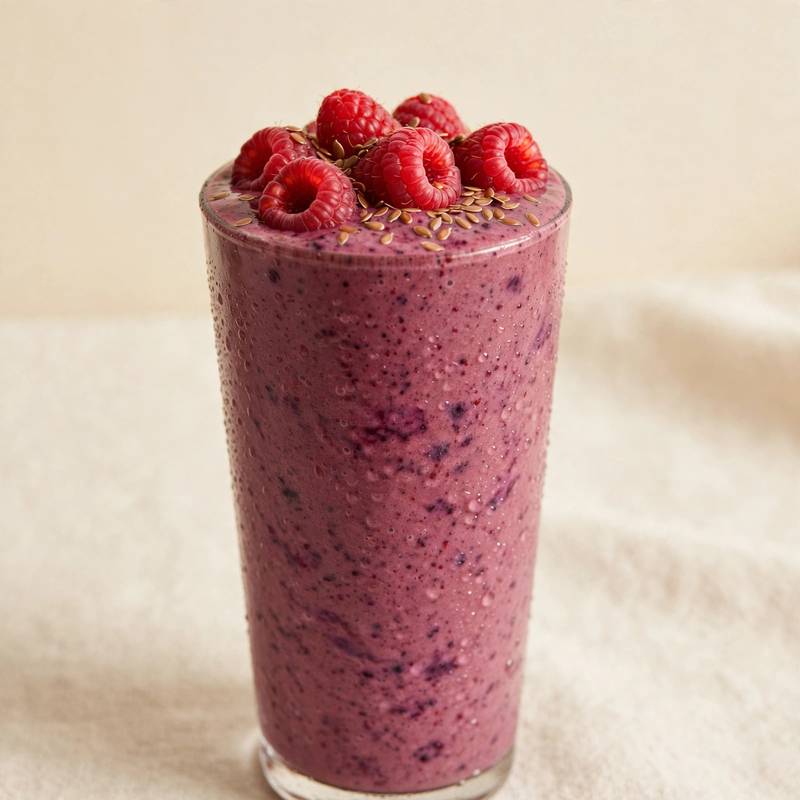 Berry Flaxseed Smoothie